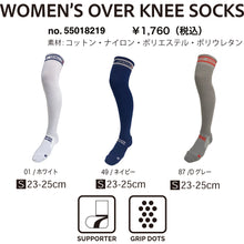 Load image into Gallery viewer, <transcy>High socks rounded tip / D gray 23 ~ 25cm</transcy>