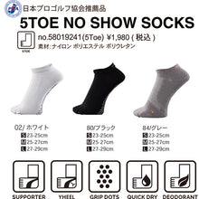 Load image into Gallery viewer, <transcy>Sneaker socks 5 fingers / olive 21 ~ 23cm</transcy>