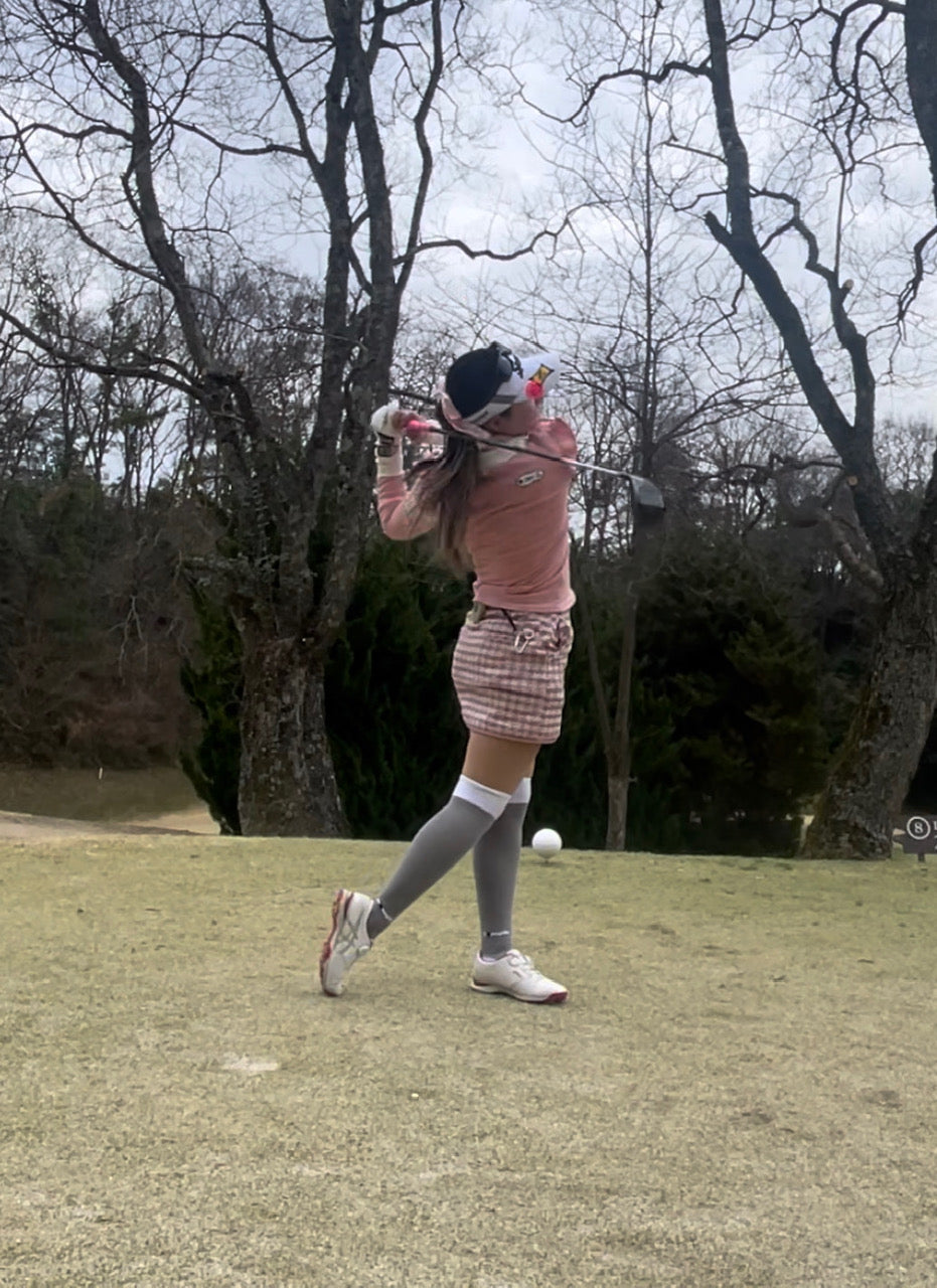 アーチサポート ニーハイソックス Enjoygolf 先丸 23~25cm
